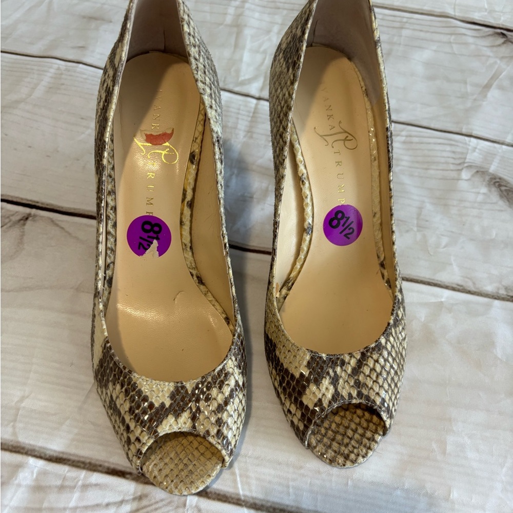 Ivanka Trump Snakeskin Heels